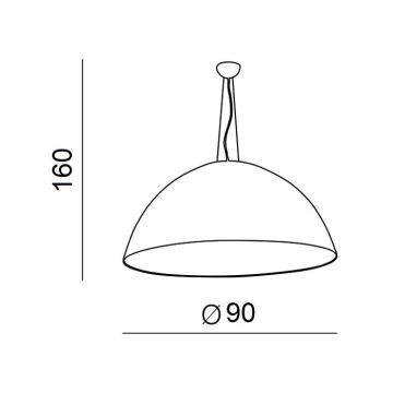 Azzardo AZ1402 - Suspension avec fil MAGMA 4xE27/60W/230V