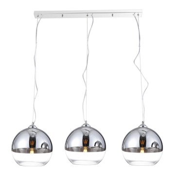 Azzardo AZ4751 - Hanglamp aan een koord BALL 3xE27/40W/230V