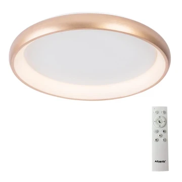 Azzardo AZ5070 - Plafonnier à intensité variable LED ANTONIO LED/32W/230V doré + télécommande