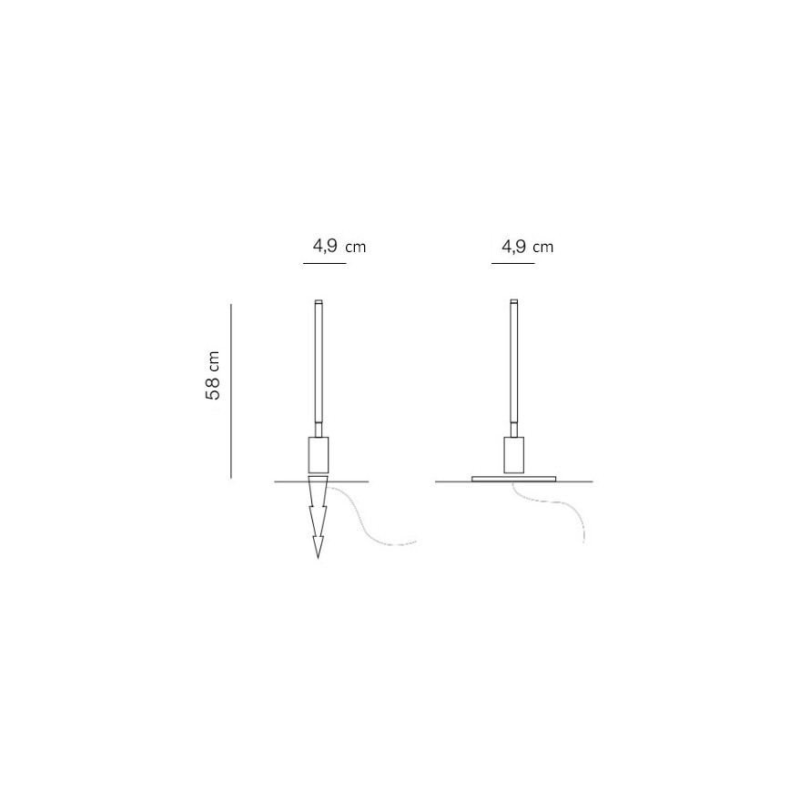 Azzardo AZ5337 - LED Buitenlamp FREDO LED/6W/230V IP54 58 cm