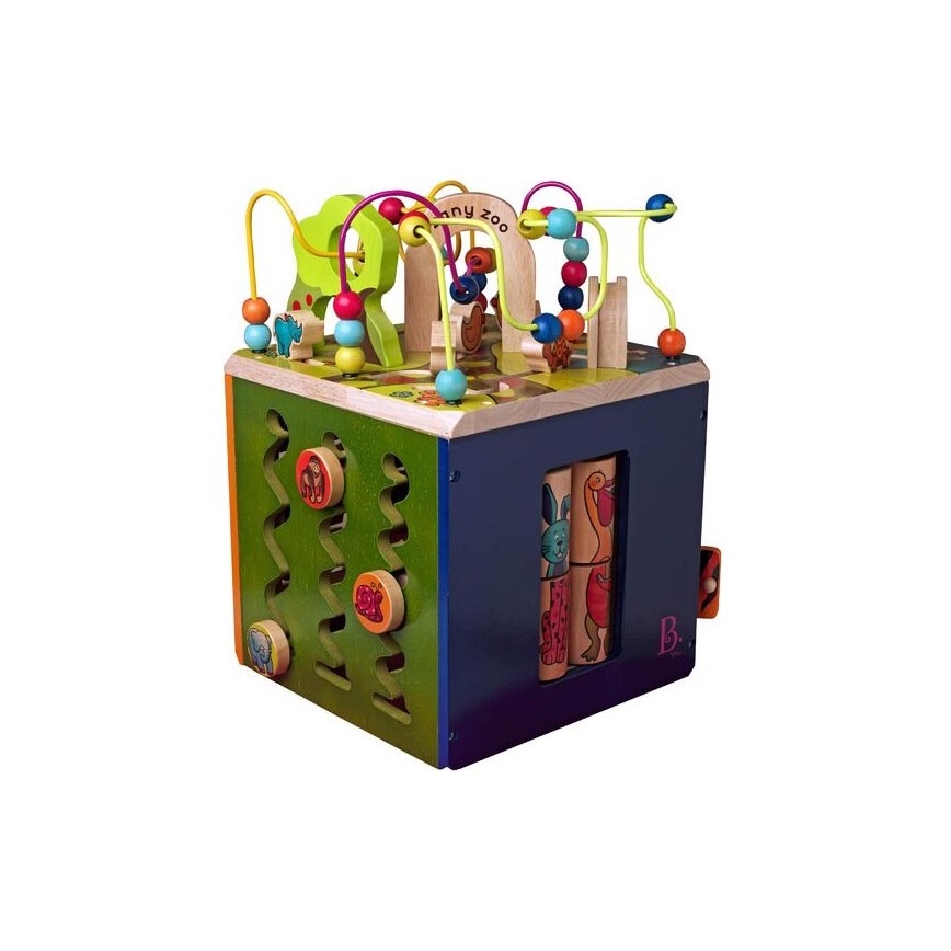 B-Toys - Cube interactif Zoo figuier caoutchouc