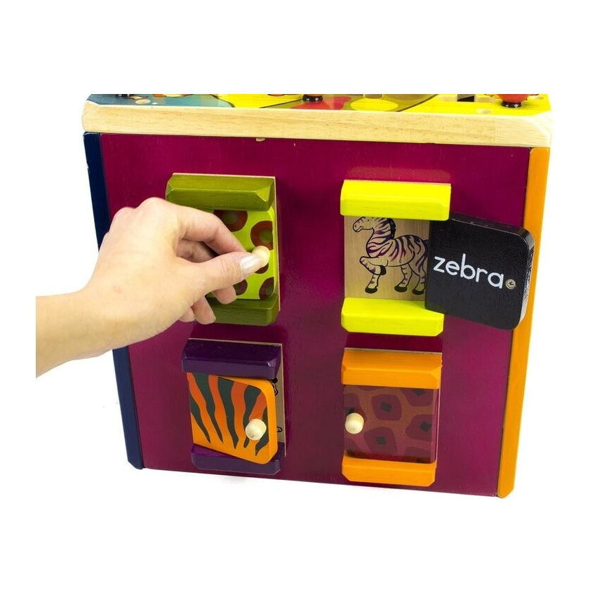 B-Toys - Cube interactif Zoo figuier caoutchouc