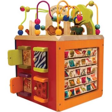 B-Toys - Cube interactif Zoo figuier caoutchouc