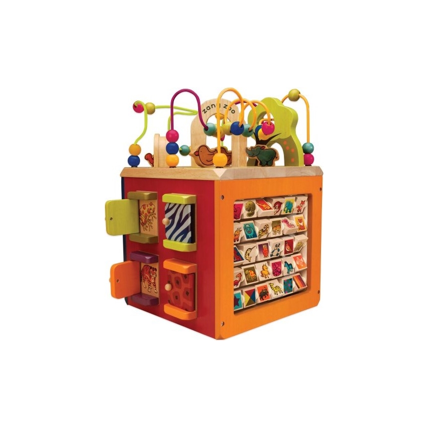 B-Toys - Cube interactif Zoo figuier caoutchouc