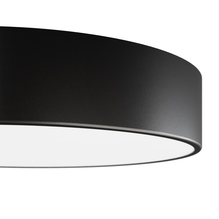 Badkamer plafondlamp CLEO 1xE27/24W/230V diameter 20 cm zwart IP54