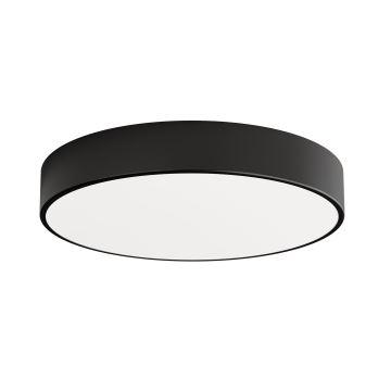 Badkamer plafondlamp CLEO 4xE27/24W/230V diameter 50 cm zwart IP54