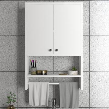 Badkamer Wandkast VIRA 90x59 cm wit