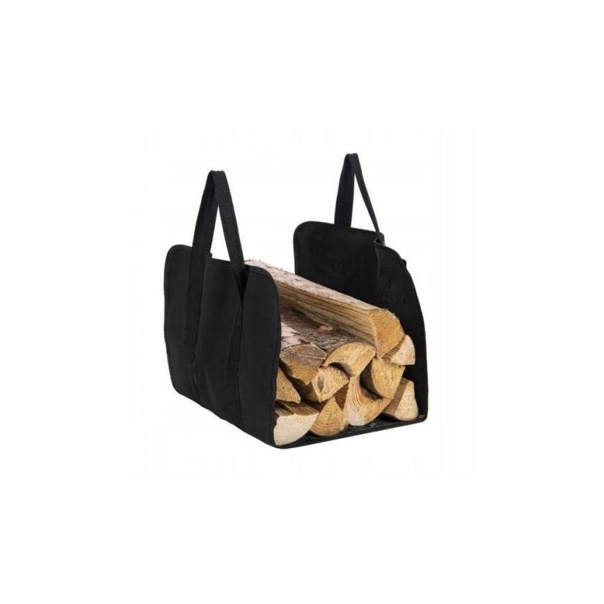 Bag voor haard hout 100x45 cm zwart