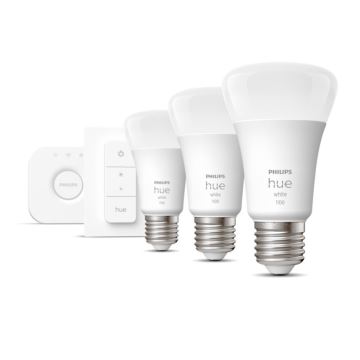 Basis Set Philips Hue WHITE 3xE27/9,5W 2700K + verbindingsapparaat