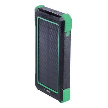 Batterie portative solaire Power Delivery 10000mAh/10W/5V noir