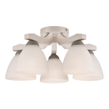 Bevestigde hanglamp ADRIANO 5xE27/60W/230V beuken - FSC gecertificeerd