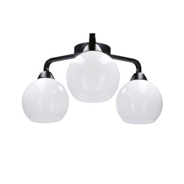 Bevestigde hanglamp CALDERA 3xE27/60W/230V zwart