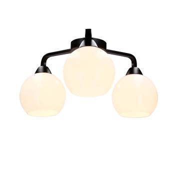 Bevestigde hanglamp CALDERA 3xE27/60W/230V zwart