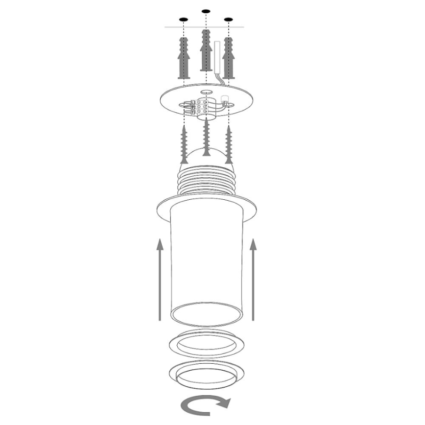 Bevestigde hanglamp SOLARIS 1xE27/60W/230V diameter 69 cm zwart/goud