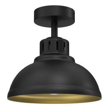 Bevestigde hanglamp SVEN 1xE27/15W/230V zwart/goud