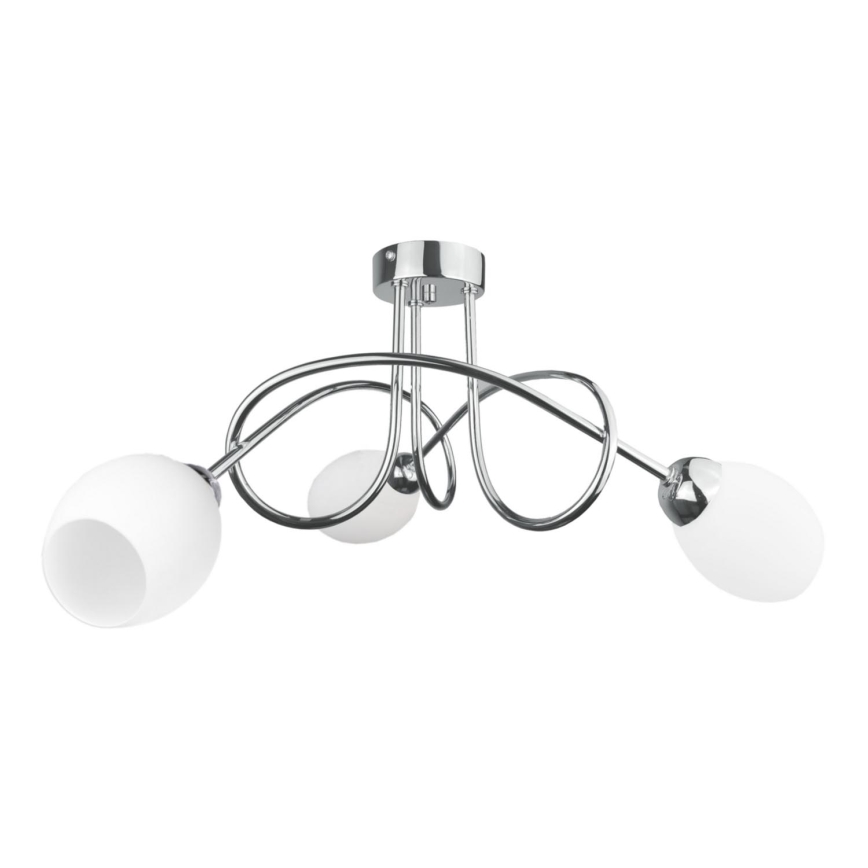 Bevestigde hanglamp TWIST WHITE 3xE14/40W/230V