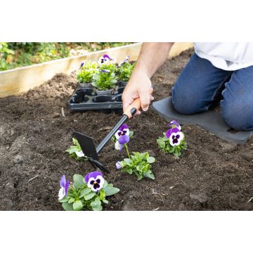 BLACK+DECKER - Bêche de jardin avec décompacteur à trois dents 30 cm