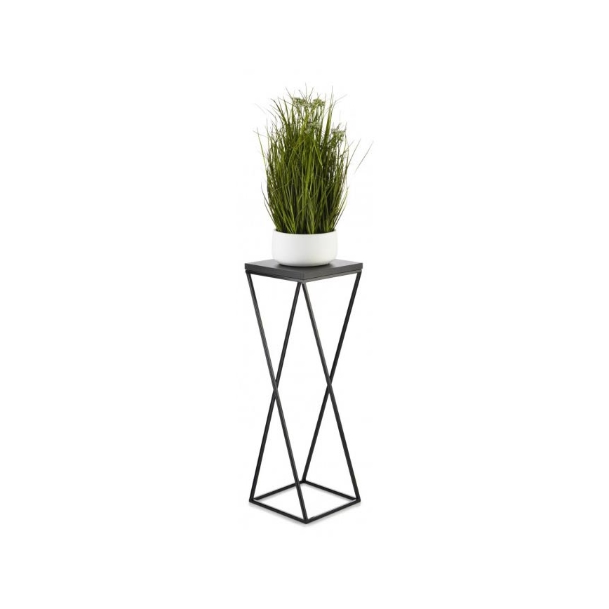 Bloemen/Planten standaard LOFT 70x24 cm zwart