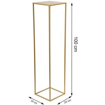 Bloemenstandaard 100x24 cm goud