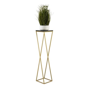 Bloemenstandaard LOFT 100x24 cm goud/zwart