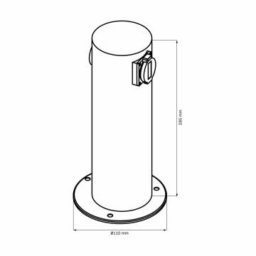 Borne prises électriques extérieure 2Z ELEKTRI 230V IP44