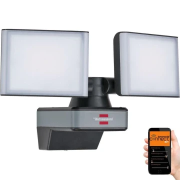 Brennenstuhl- LED dimbare schijnwerper DUO LED/29,2W/230V 3000-6500K IP54 Wi-Fi