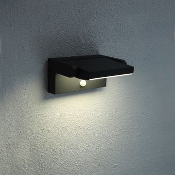 Brilagi - Applique murale extérieure avec détecteur ANKLE LED/12,5W/230V IP54