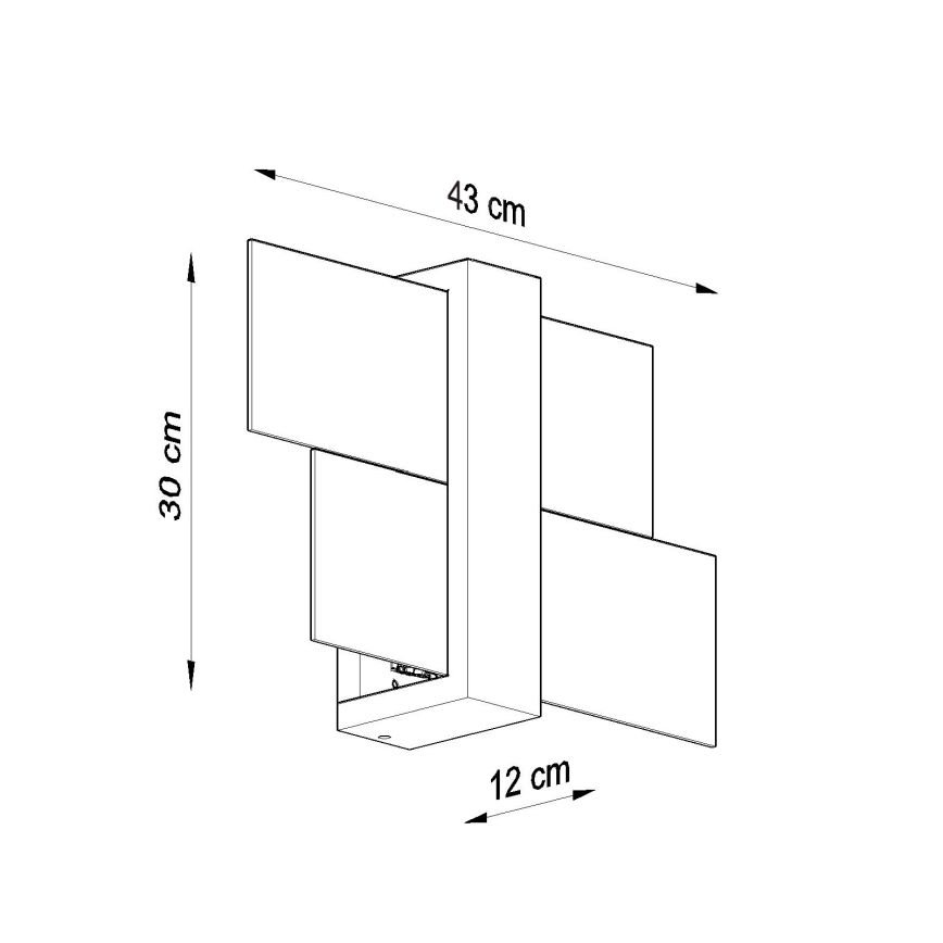 Brilagi -  Applique murale LED HERA 1xE27/7,5W/230V bois