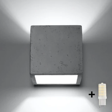 Brilagi -  Applique murale LED MURO 1xG9/3,5W/230V béton