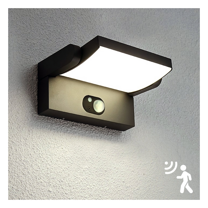 Brilagi - Applique murale solaire avec détecteur ANKLE LED/3,5W/3,7V IP54