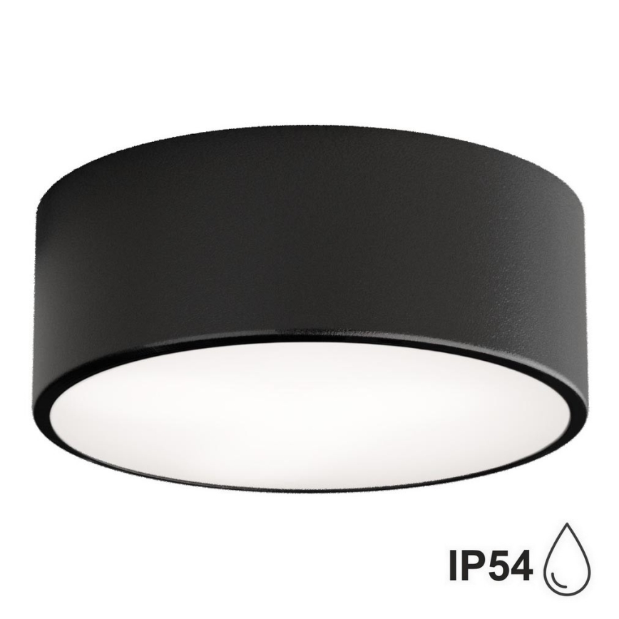 Brilagi - Badkamer plafondlamp CLARE 1xE27/24W/230V diameter 20 cm IP54 zwart