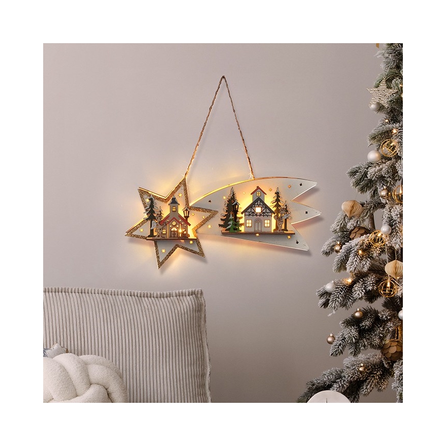 Brilagi - Décoration de Noël LED/2xAA comète