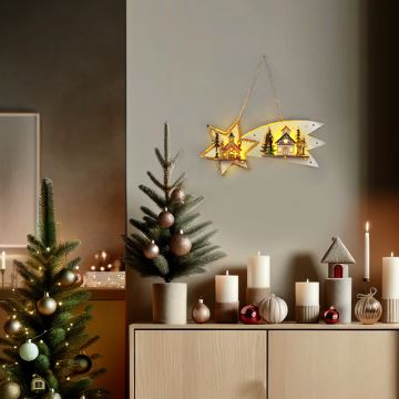 Brilagi - Décoration de Noël LED/2xAA comète