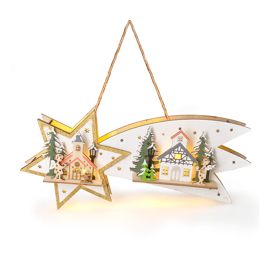 Brilagi - Décoration de Noël LED/2xAA comète