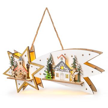 Brilagi - Décoration de Noël LED/2xAA comète