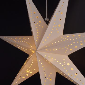 Brilagi - Décoration de Noël LED/2xAA étoile blanc chaud