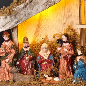 Brilagi - Décoration de Noël LED LED/2xAA crèche