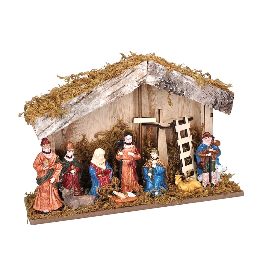 Brilagi - Décoration de Noël LED LED/2xAA crèche