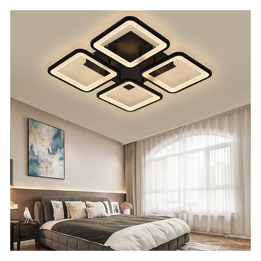 Brilagi - Dimbare LED bevestigde hanglamp SQUARED LED/85W/230V 3000-6500K + afstandsbediening