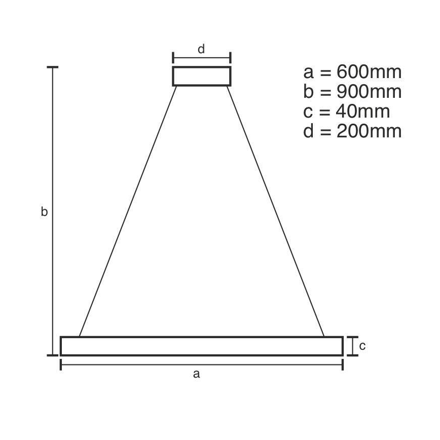 Brilagi - Dimbare LED hanglamp aan een koord CIRCLE LED/42W/230V 3000-6500K + afstandsbediening