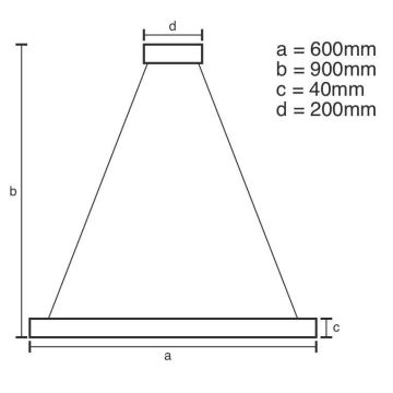 Brilagi - Dimbare LED hanglamp aan een koord CIRCLE LED/42W/230V 3000-6500K + afstandsbediening