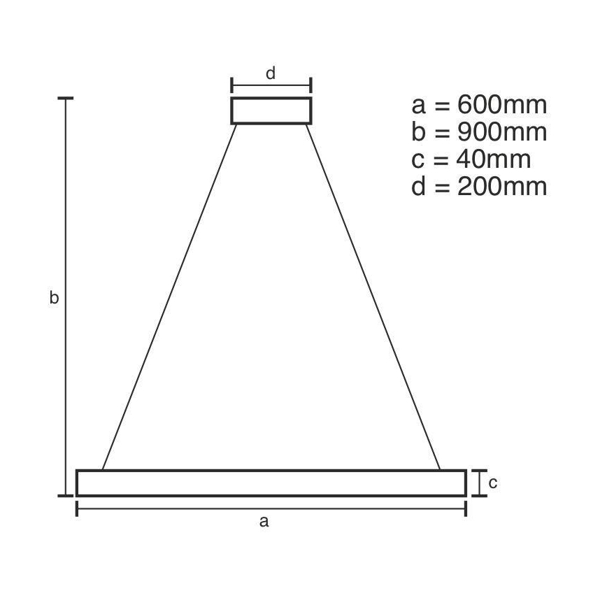 Brilagi - Dimbare LED hanglamp aan een koord CIRCLE LED/42W/230V 3000-6500K + afstandsbediening