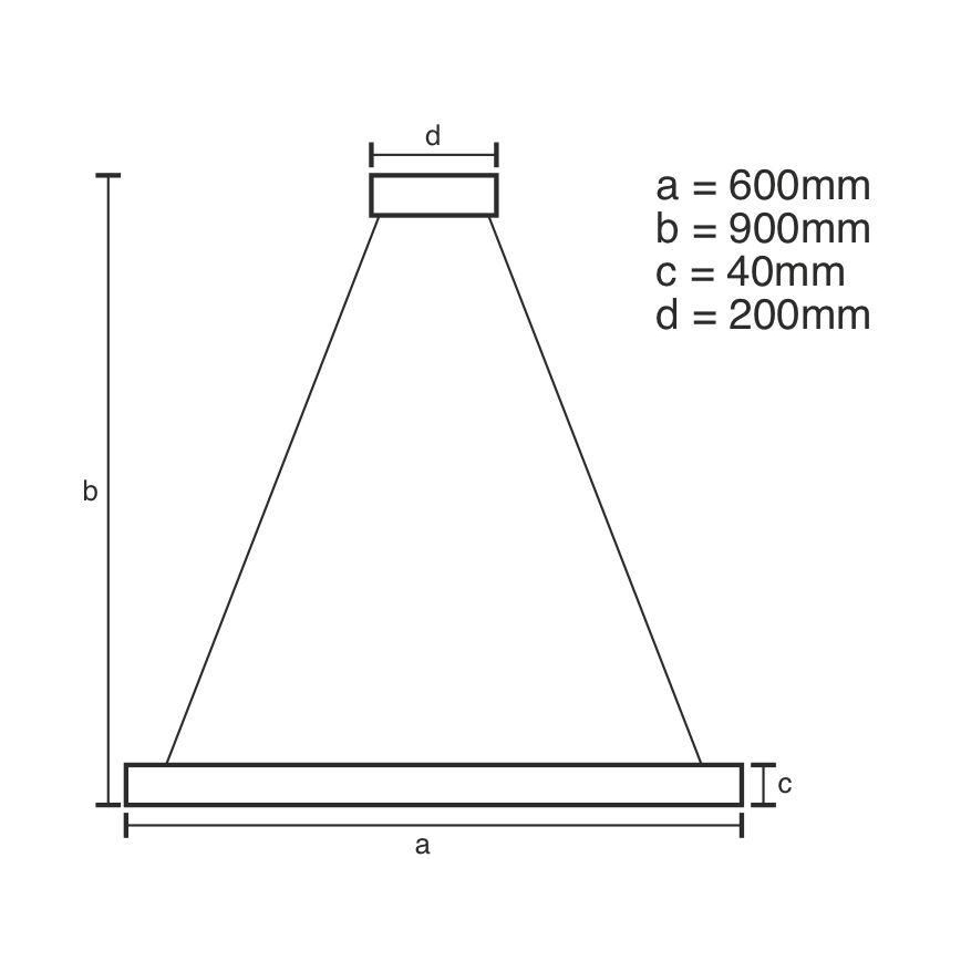 Brilagi - Dimbare LED hanglamp aan een koord CIRCLE LED/42W/230V 3000-6500K + afstandsbediening