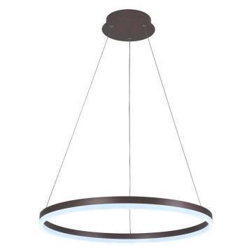 Brilagi - Dimbare LED hanglamp aan een koord CIRCLE LED/42W/230V 3000-6500K bruin + afstandsbediening