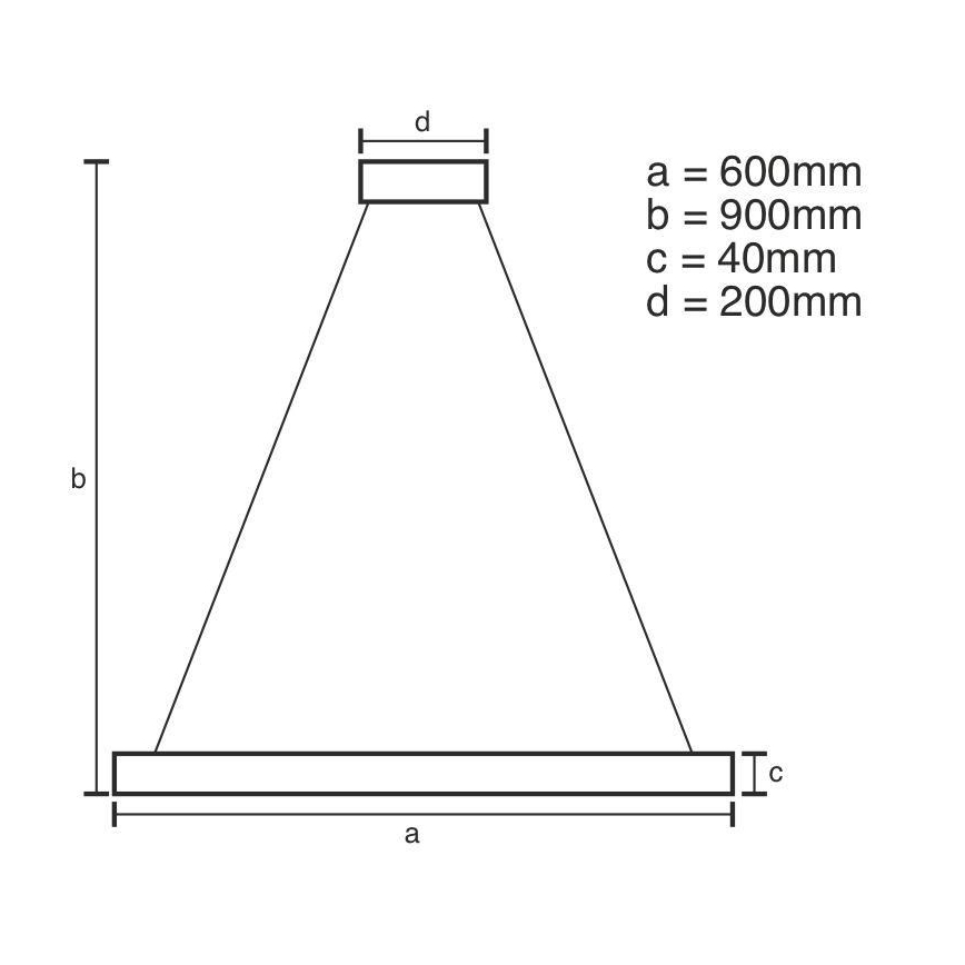 Brilagi - Dimbare LED hanglamp aan een koord CIRCLE LED/42W/230V 3000-6500K bruin + afstandsbediening