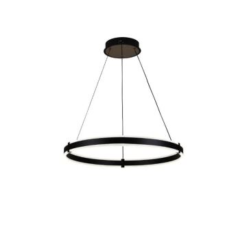 Brilagi - Dimbare LED hanglamp aan een koord CIRCLE LED/85W/230V 3000-6500K zwart + afstandsbediening