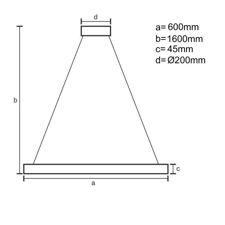 Brilagi - Dimbare LED hanglamp aan een koord CIRCLE LED/85W/230V 3000-6500K zwart + afstandsbediening