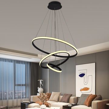 Brilagi - Dimbare LED hanglamp aan een koord CIRCLE LED/90W/230V 3000-6500K + afstandsbediening