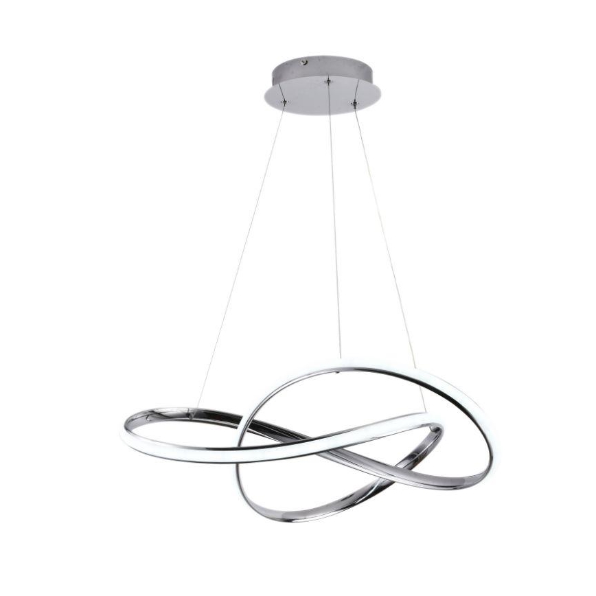 Brilagi - Dimbare LED hanglamp aan een koord COSMOWAVE LED/70W/230V chroom + afstandsbediening