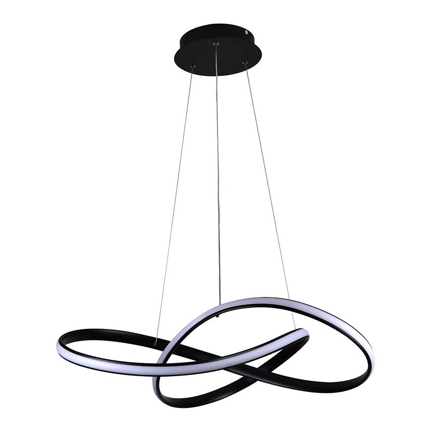 Brilagi - Dimbare LED hanglamp aan een koord COSMOWAVE LED/70W/230V zwart + afstandsbediening